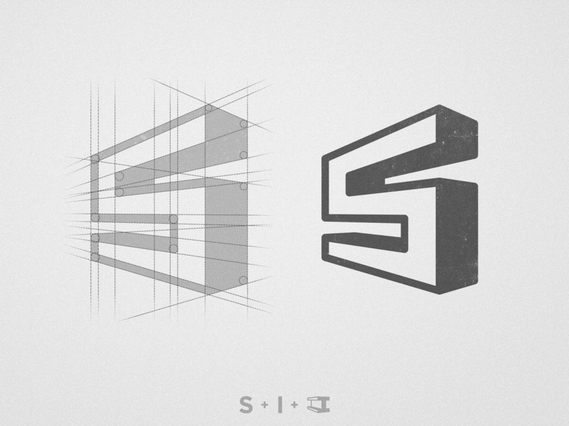 Steel Beam S logo design