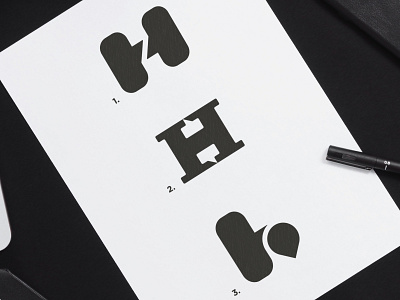 Hayle - Logo Concepts ambigram black and white chat box h letter location pin logomarks logos 2d mark icon symbol marks negative space logo slab serif slabserif