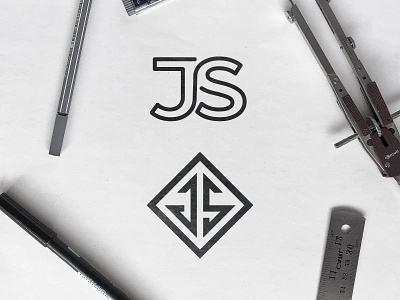 Jerry Shepherd - Logo Concepts js logo 2d logomark logomarks logos logofolio geometric logotype black white creative mark making monogram letter mark monograms monoline symbol design symbols