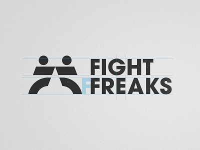 Fight Freaks - Logotype Grid f letter ff fight flat logo design grid layout kickboxing logotype designer logotypedesign martial arts mma smart mark taekwondo