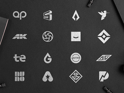 Logo Selection 2 2019 trend black and white flat designs logo designers logodesigns logofolio logos 2d logoset logosketch mark making monograms symbolset