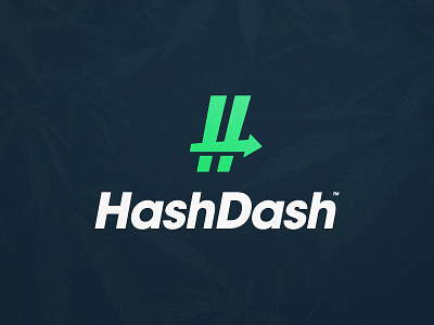 Hashdash - Logo Design arrow brand identity branding cannabis logo dash green branding h letter hash identity designer lettermark logomark logotype design logotype designer marijuana negative space smart mark symbol icon mark trademark typography weeds brand