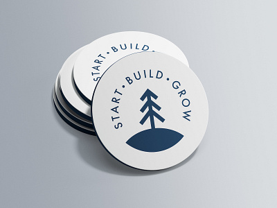 Start Build Grow - Business Cards arrow arrows badge hunting badgedesign blue and white brand identity branding business card design identity designer lettermark logomark logotype designer logotypedesign mark icon symbol negative space plant illustration smart mark startup branding tree logo typography