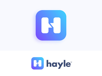 Hayle - App Logo app icon design brand brand identity branding chat box cleverlogo design h letter identity designer illustration lettermark logo logo design logomark logotype designer logotypedesign negative space smart mark typography ui