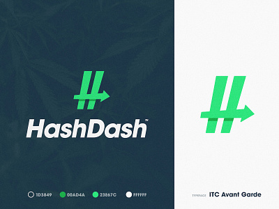 HashDash - Brand Identity 2.0 arrow brand brand identity branding cannabis design h letter identity identity designer illustration lettermark logo logo design logomark logotype designer mark negative space smart mark style guide typography