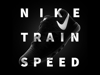 Nike Train Speed backlit black nike product shoe white