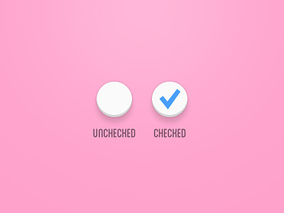 Checkbox @2x @2x blue checkbox checked css css3 html icon pink round shadow unchecked web web design white