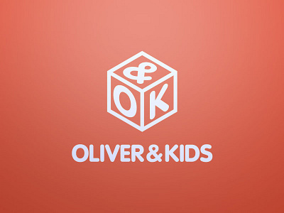 Oliver & Kids hexagon logo mark orange toys