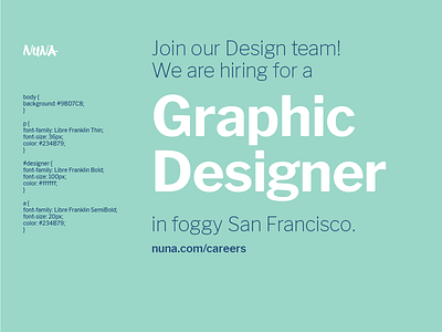 Join the Nuna design team!