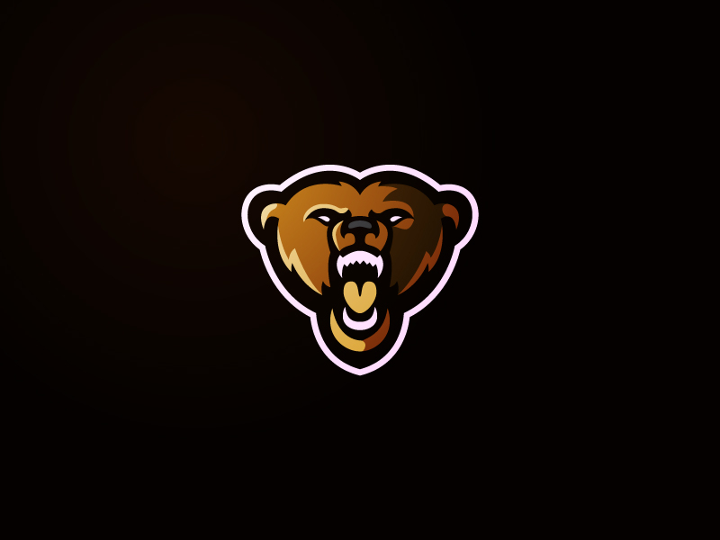 Bear Mascot Logo by Ruslan on Dribbble