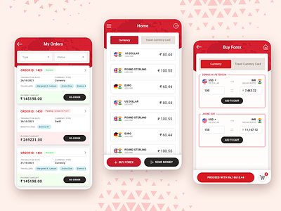 Forex Mobile App forex order currency design ux travel abroad money send money mobile app ui swift transfer convertor currency foreign exchange money transfer