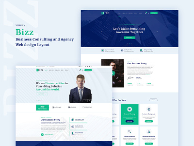 Bizz web ux website typography design