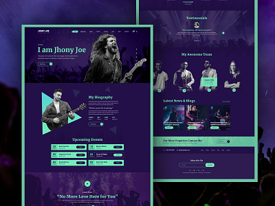 Musiziya - Music Band & Musician PSD Template