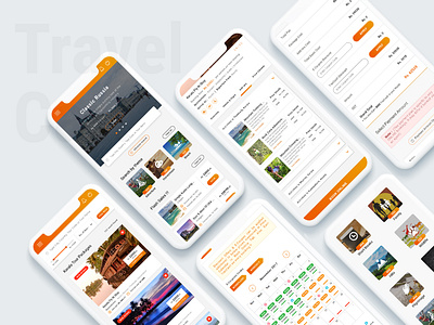 Travel Cart booking clean ui design family tour itinerary tour tour booking tourism travel travel app travel booking ux