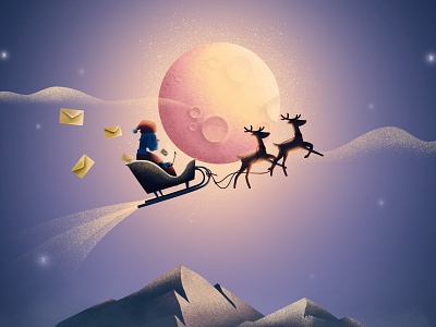Christmas Illustrations christmas christmas tree design illustration new year santa shades snowman