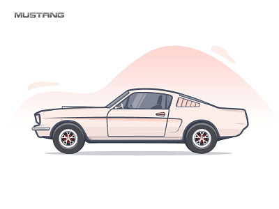 Vintage Mustang car ford muscle mustang vintage