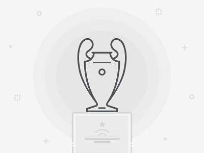 Champions League - Freebie Icon champions cup football free freebie icon league match soccer template trophy