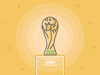 World Cup Freebie Trophy cup event fifa football free icon illustration match national podium soccer trophy