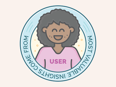 UX Workflow - User Insights badge experience illustration insight persona users ux vector workflow