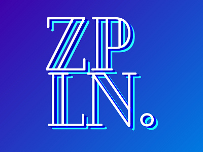 Zeppelin Logo design flat illustration lettering logo minimal type typography ui vector web website