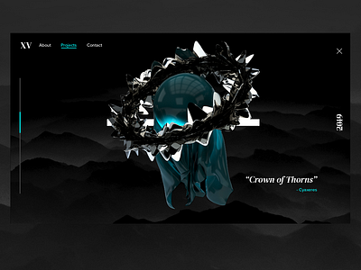 Crùn Dhrain 3d art cinema4d cloth design minimal mograph physicalrender render rendering typography ui webdesign