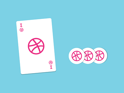 Dribbble cards card casino chip dribbble dribbble invite illustration invite