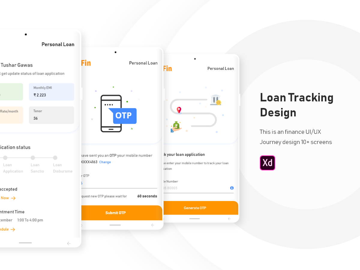 Loan Tracking UI/UX Design By Piyush Gohil On Dribbble