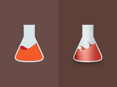 AB Test ab chemistry flask flat icon lab logo test