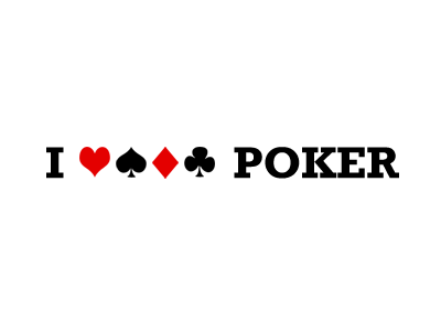 I ♥♠♦♣ poker card heart idea poker symbol