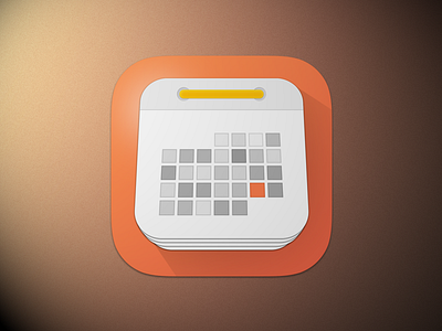 Another calendar icon - First draft app calendar flat icon ios orange