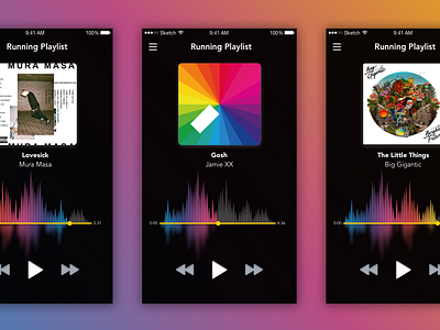 Music Player app concept design ios mobile mobile design music music player native app ui ui design user experience design