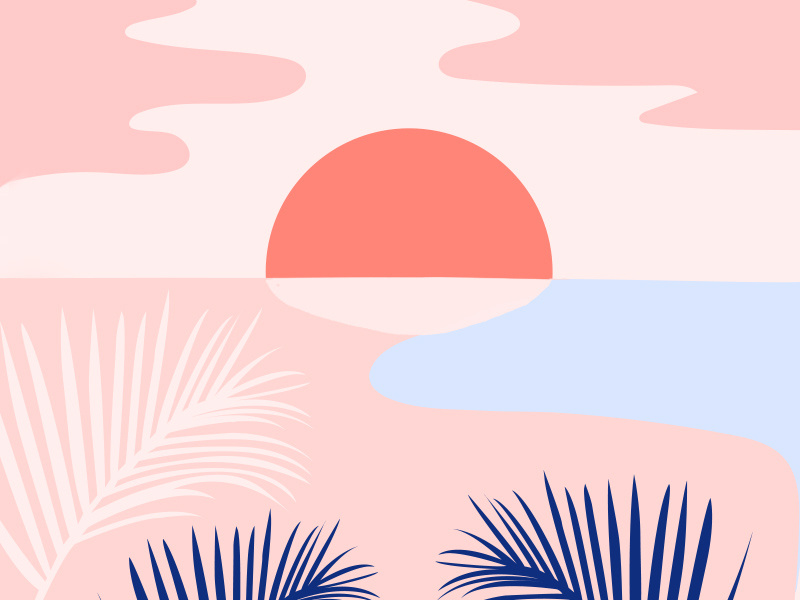 Browse thousands of Beach Sunset images for design inspiration | Dribbble