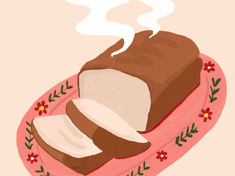 Freshly baked bread animation bread doodle gif illustration