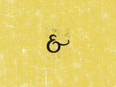 Custom Ampersand ampersand custom texture type yellow