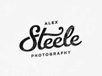 Photographer's logo custom faded logo photographer stamp typography vintage