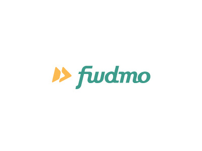 Fwdmo Logo 2 custom fast forward green hexagon italic logo motion slanted type wordmark yellow