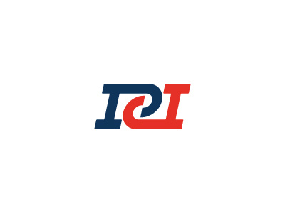 NPD Monogram Logo national america red white blue typography monogram logo slab serif p d