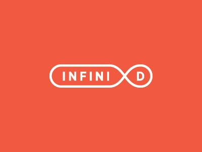 Infini-D Logo din forever infinity line logo stroke type