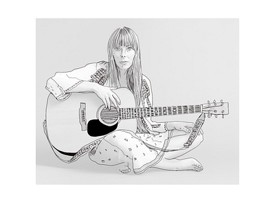 Joni applepencil drawingoftheday illustration ipadpro jonimitchell procreate