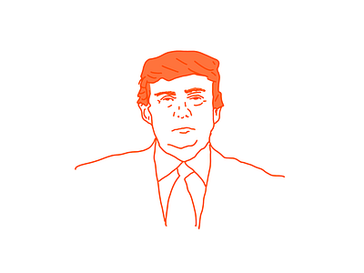 Trump The Cheeto applepencil drawingoftheday illustration ipadpro notmypresident procreate