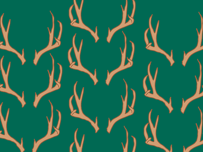 antlers antlers applepencil drawingoftheday elk illustration ipadpro pattern procreate