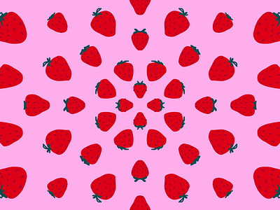 Strawberry escapism pattern procreate strawberries strawberry