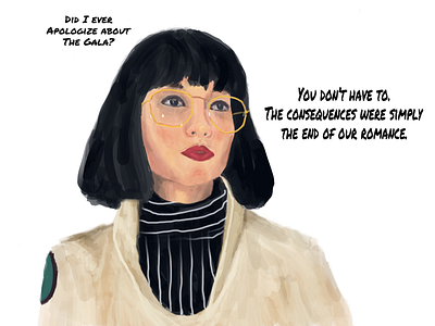 Dr. Azumi Fujita (TV series Maniac) apple pencil ipad pro procreate