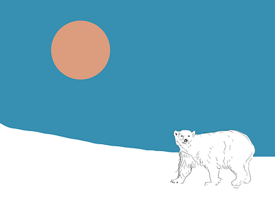 Polar bear series 3 apple pencil illustration ipad pro procreate