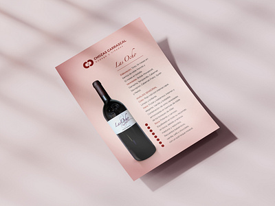 Chozas Carrascal Wine Producer / Print Flyer art direction branding brochure design elegant graphic design material modern print visual
