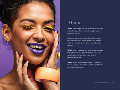 Maky Cosmetics - The Context brand brief cosmetics download free guidelines identity logo pdf style