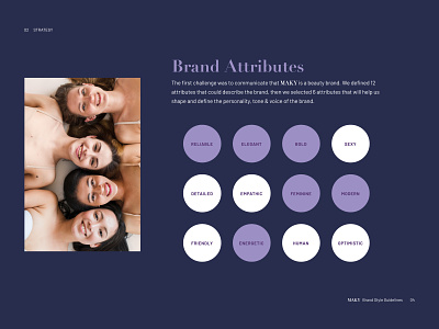 Maky Cosmetics - Brand Attributes attributes brand branding cosmetics download elegant free guidelines modern pdf