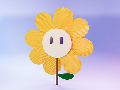 Flower 3d blender graphic design illustration