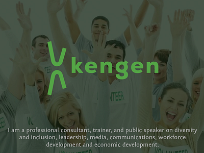Logo Kengen consultant logo media public speaker simple trainer