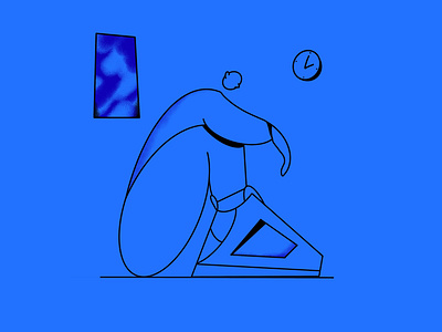 Feeling 🔵 art character drawing illustration procreate